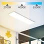 kit 1 panneau led 5400lm cctdim 30x120 alu ip20 rc blanc inspire gdansk