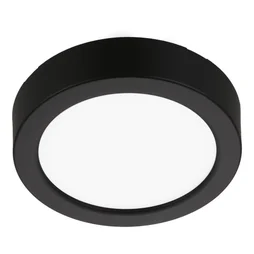 Spot, led integree, de 2700 a 4000K, IP44, rond, Diam. 9.3 cm, INSPIRE, noir