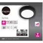 Spot, led integree, de 2700 a 4000K, IP44, rond, Diam. 9.3 cm, INSPIRE, noir