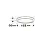 Spot, led integree, de 2700 a 4000K, IP44, rond, Diam. 9.3 cm, INSPIRE, noir