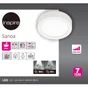 Spot, led integree, de 2700 a 4000K, IP44, rond, Diam. 9.3 cm, INSPIRE, blanc