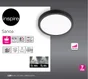 Spot, led integree, de 2700 a 4000K, IP44, rond, Diam. 17 cm, INSPIRE, noir