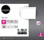 Spot, led integree, de 2700 a 4000K, IP44, carré, L. 22,5 cm x l. 22,5 cm, INSPIRE, blanc