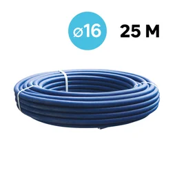 Tube multicouche gaine bleu 16, en couronne de 25 m, EQUATION