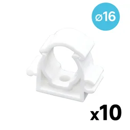 Lot de 10 colliers simples pour tube multicouche, ? 16, Equation