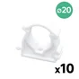 Lot de 10 colliers simples pour tube multicouche, ? 20, Equation