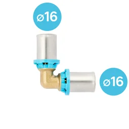 Coude à sertir multicouche diam. 16, EQUATION