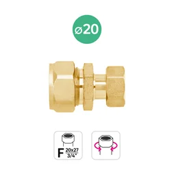  Raccord pour multicouche écrou libre femelle 20x27 D20, EQUATION 