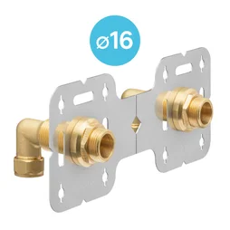Platine double à compression multicouche diam. 16 M20x27 (3/4), EQUATION