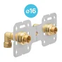 Platine double à compression multicouche diam. 16 M20x27 (3/4), EQUATION