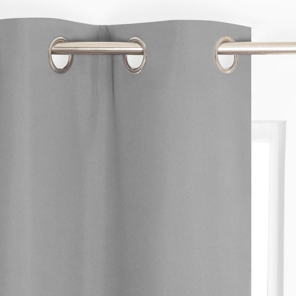 Rideau thermique, stop froid plus, l.135 x H.240 cm, gris clair