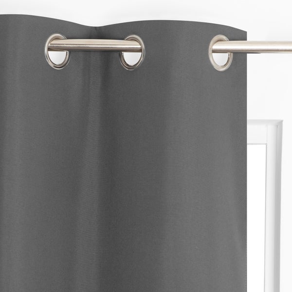Rideau thermique, stop froid plus, l.135 x H.240 cm, charbon gris foncé