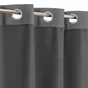 Rideau thermique, stop froid plus, l.135 x H.240 cm, charbon gris foncé