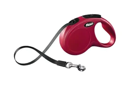 Laisse chien flexi classic sangle S, 5 m rouge