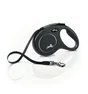 Laisse chien flexi classic sangle M, 5 m noire