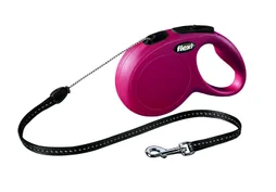 Laisse chien flexi classic cordon S, 5 m rouge