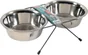 Support ecuelle avec 2 Bol inox 1,3l