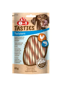 Friandise chien 8in1 tast twisters 85g