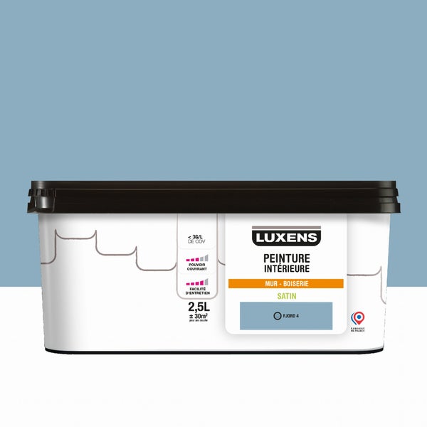 Peinture mur, boiserie fjord 4 satin LUXENS Murale 2.5l