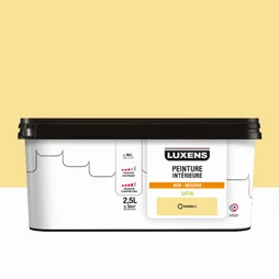 Peinture mur, boiserie banana 6 satin LUXENS Murale 2.5l