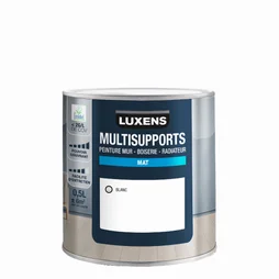 Peinture mur, boiserie, radiateur blanc mat LUXENS , 0.5l