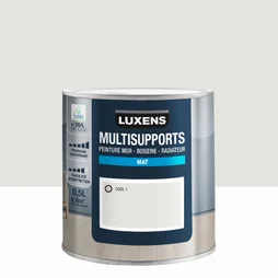 Peinture mat mur, boiserie et radiateur, LUXENS Cool 1, blanc, 0.5 litre