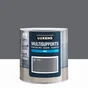 Peinture mat mur, boiserie et radiateur, LUXENS Granit 2, gris, 0.5 litre