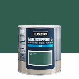Peinture mat mur, boiserie et radiateur, LUXENS Exotic 1, vert, 0.5 litre