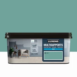 Peinture mat mur, boiserie et radiateur, LUXENS  Mint 3, vert, 2.5 litres