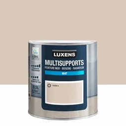 Peinture mat mur, boiserie et radiateur, LUXENS Terra 6, beige, 0.5 litre