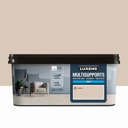 Peinture mat mur, boiserie et radiateur, LUXENS Terra 6, brun, 2.5 litres