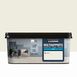 Peinture mat mur, boiserie et radiateur LUXENS Cream 5, blanc, 2.5 litres