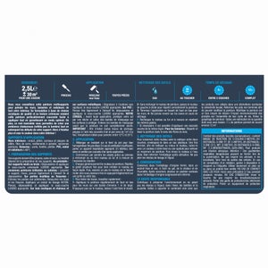 Peinture mat mur, boiserie et radiateur, LUXENS Aqua 4, bleu, 2.5 litres