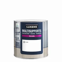 Peinture velours mur, boiserie et radiateur, LUXENS, blanc, 0.5 litre