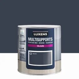 Peinture velours mur, boiserie et radiateur, LUXENS Balsa 0, bleu, 0.5 litre