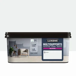 Peinture velours mur, boiserie et radiateur, LUXENS Cool 6, blanc, 2.5 litres