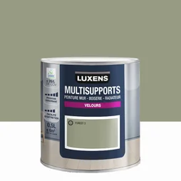 Peinture velours mur, boiserie et radiateur, LUXENS Forest 3, vert, 0.5 litre