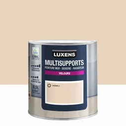 Peinture velours mur, boiserie et radiateur, LUXENS Havana 6, brun, 0.5 litre