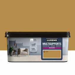 Peinture velours mur, boiserie et radiateur, LUXENS Pecan 4, orange, 2.5 litres