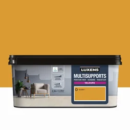 Peinture velours mur, boiserie et radiateur, LUXENS Solemio 1, jaune, 2.5 litres