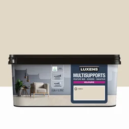Peinture velours mur, boiserie et radiateur, LUXENS Paper 2, blanc, 2.5 litres