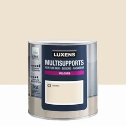 Peinture velours mur, boiserie et radiateur, LUXENS Cream 2, blanc, 0.5 litre
