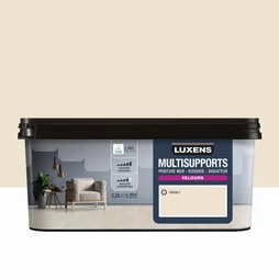 Peinture velours mur, boiserie et radiateur, LUXENS Cream 2, blanc, 2.5 litres