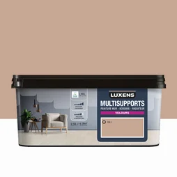 Peinture velours mur, boiserie et radiateur, LUXENS Eva 3, brun, 2.5 litres