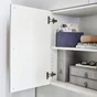 PORTE BATTANTE EVO'M SEVILLE H.64 X L.40 CM BLANC BRILLANT SPACEO