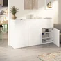PORTE BATTANTE EVO'M SEVILLE H.64 X L.60 CM BLANC BRILLANT SPACEO