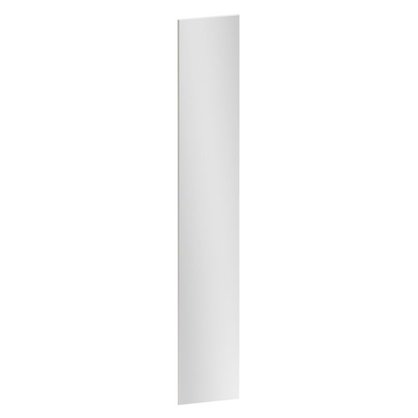 porte battante evo'm seville h.230,4 x l.40 cm blanc brillant spaceo