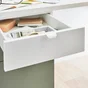 Facade extérieure de tiroir SPACEO Evo'm Sevilla H.12,8 X L.40 cm blanc brillant