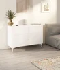 Façade extérieure de tiroir SPACEO Evo'm Seville blanc brillant H.25,3XL.59,7 cm