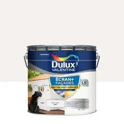 Peinture facade Ecran + multi-supports DULUX VALENTINE, blanc, 10 l